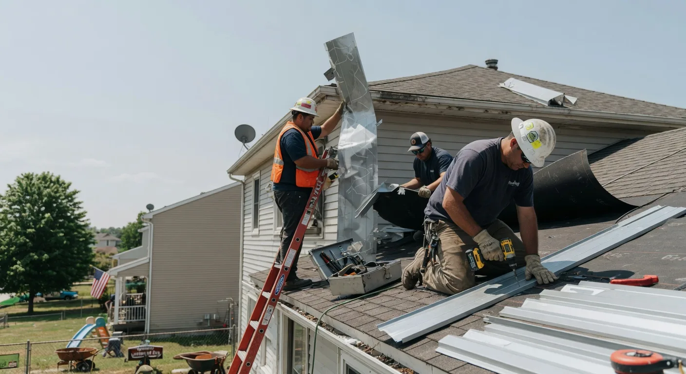 Storm Damage Metal Roof Repair in Loveland, OK